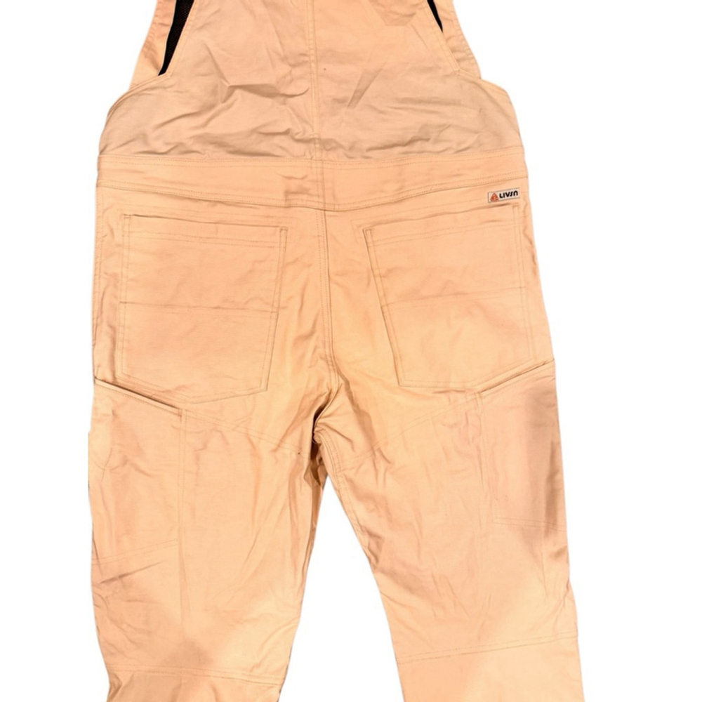 Men's LIVSN flex canvas cream Overalls Waist 38x30 - Picture 3 of 5